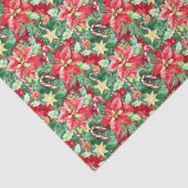 Weihnachtsfestspiele Poinsettia Blume Seidenpapier (Detail)