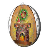 WeihnachtsFesttages-Strumpf-Kamin Dartscheibe (Vorderseite rechts)