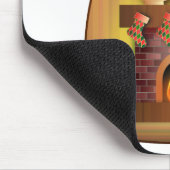 WeihnachtsFesttages-Strumpf-Kamin Mousepad (Ecke)