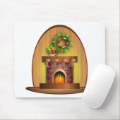WeihnachtsFesttages-Strumpf-Kamin Mousepad (Mit Mouse)