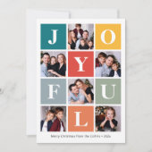 Weihnachtsfesttöne 6 FotoCollage Feiertagskarte (Vorderseite)