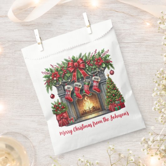 Weihnachtsfeuer Geschenktütchen (Ausgeschnitten)