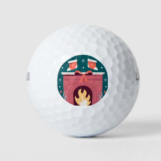 Weihnachtsfeuer Golfball (Vorderseite)