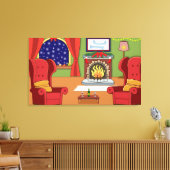 Weihnachtsfeuer Leinwanddruck (Insitu (Wohnzimmer))