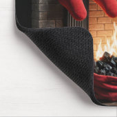 Weihnachtsfeuer mit Kohlensack Mousepad (Ecke)