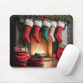 Weihnachtsfeuer mit Kohlensack Mousepad