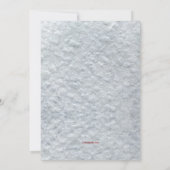 Weihnachtsfeuer mit Menorah-Urlaubskarte Einladung (Rückseite)