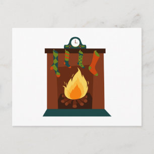 Weihnachtsfeuer Postkarte