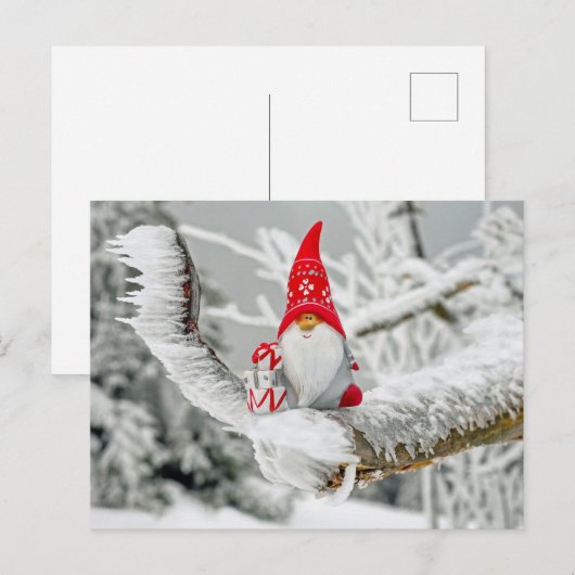 Weihnachtsfigur Postkarte (Vorne/Hinten)