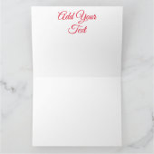 Weihnachtsfiguren vom Weihnachtsmann und Elf werfe Karte (Innenseite)