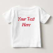Weihnachtsfiguren von Weihnachten und Elfen stürme Baby T-shirt (Rückseite)