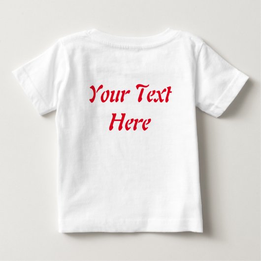 Weihnachtsfiguren von Weihnachten und Elfen stürme Baby T-shirt (Rückseite)