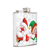 Weihnachtsfiguren von Weihnachten und Elfen stürme Flachmann (Rechts)