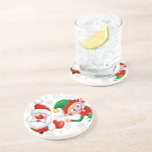 Weihnachtsfiguren von Weihnachten und Elfen stürme Getränkeuntersetzer (Seite)