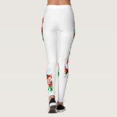 Weihnachtsfiguren von Weihnachten und Elfen stürme Leggings (Rückseite)