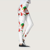 Weihnachtsfiguren von Weihnachten und Elfen stürme Leggings (Rechts)