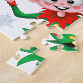 Weihnachtsfiguren von Weihnachten und Elfen stürme Puzzle (Seite)