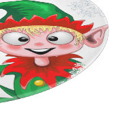 Weihnachtsfiguren von Weihnachten und Elfen stürme Schneidebrett (Ecke)