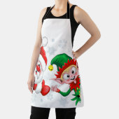 Weihnachtsfiguren von Weihnachten und Elfen stürme Schürze (InSitu)