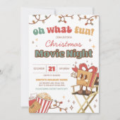 Weihnachtsfilm Night Party Einladung (Vorderseite)