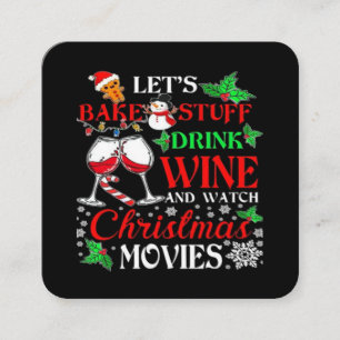 Weihnachtsfilm Quadratische Visitenkarte