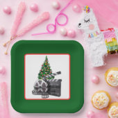 Weihnachtsfilm schauen Party Paper Plate Pappteller (Party)