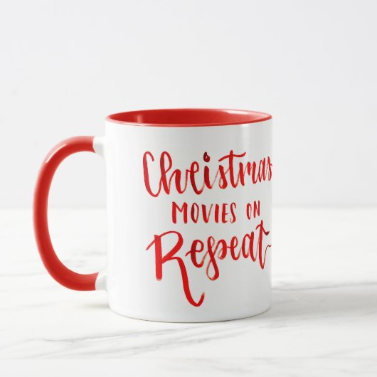 Weihnachtsfilm-Tasse Tasse (Links)