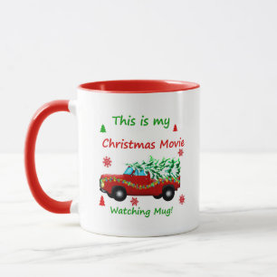 Weihnachtsfilmbeobachtung Tasse