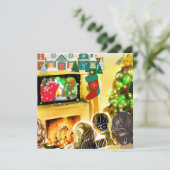 Weihnachtsfilme Feiertagskarte (Stehend Vorderseite)