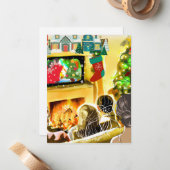 Weihnachtsfilme Mitteilungskarte (Vorderseite/Rückseite Beispiel)