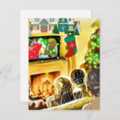 Weihnachtsfilme Mitteilungskarte (Vorne/Hinten)