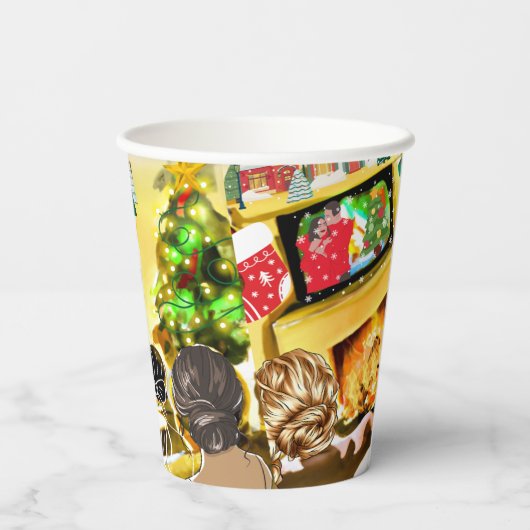 Weihnachtsfilme Pappbecher (Rückseite)