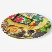 Weihnachtsfilme Pappteller (Schrägansicht)