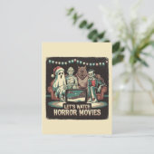 Weihnachtsfilme Santa Ghost Mummy Werewolf Postkarte (Stehend Vorderseite)