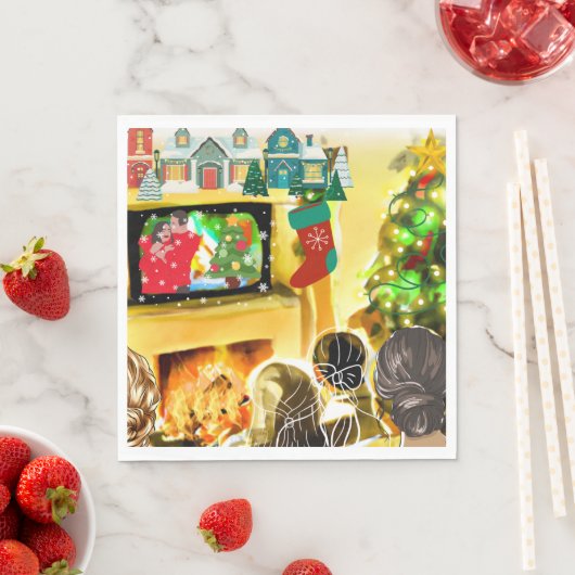 Weihnachtsfilme Serviette (Beispiel)