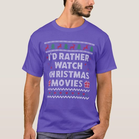 Weihnachtsfilme Ugy Weihnachtsdesign Funny Xmas T-Shirt (Vorderseite)