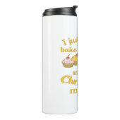 Weihnachtsfilme und Backen Thermosbecher (Nach links gedreht)