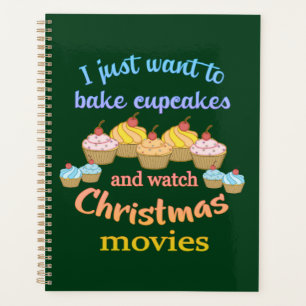 Weihnachtsfilme und Cupcakes Planer