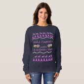 Weihnachtsfilme und Cupcakes Sweatshirt (Vorne ganz)