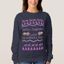 Weihnachtsfilme und Cupcakes Sweatshirt