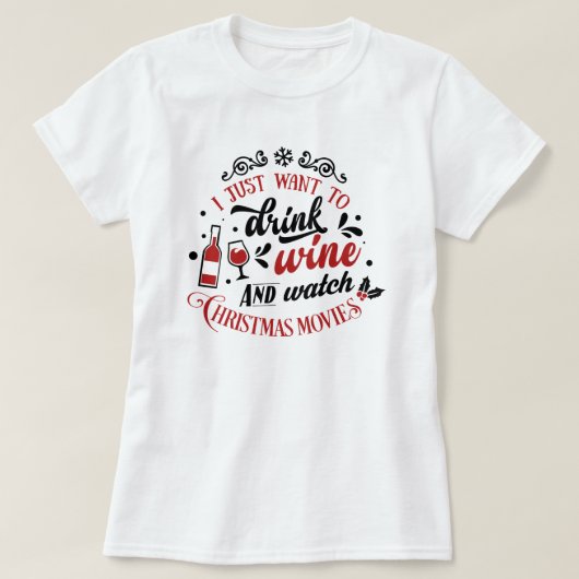 Weihnachtsfilme und T - Shirt (Design vorne)