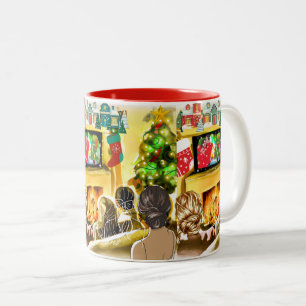 Weihnachtsfilme Zweifarbige Tasse