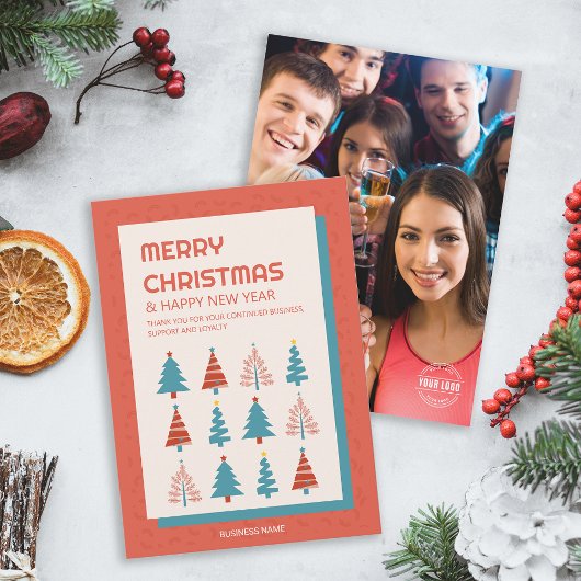 Weihnachtsfirma Foto-Logo Weihnachtskarte Einladung