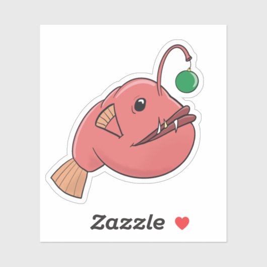 Weihnachtsfisch Aufkleber (Blatt)