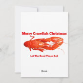 Weihnachtsfisch Feiertagskarte (Rückseite)