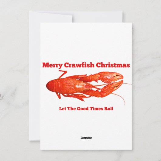 Weihnachtsfisch Feiertagskarte (Rückseite)