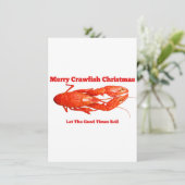 Weihnachtsfisch Feiertagskarte (Stehend Vorderseite)