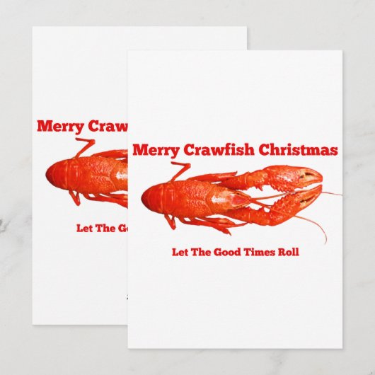 Weihnachtsfisch Feiertagskarte (Vorne/Hinten)