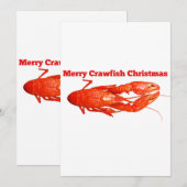 Weihnachtsfisch Feiertagskarte (Vorne/Hinten)