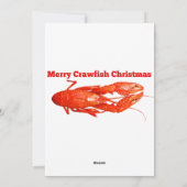 Weihnachtsfisch Feiertagskarte (Rückseite)